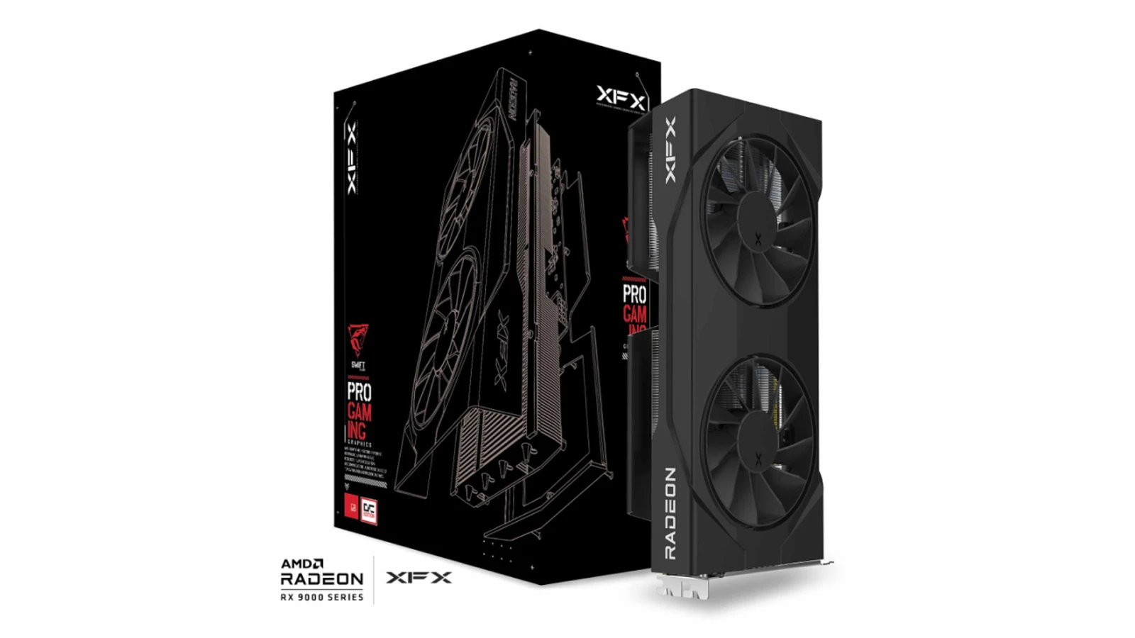 XFX Swift AMD Radeon RX 9060 XT OC Gaming Edition with 8GB GDDR6 (RX-96TSW8GBQ)